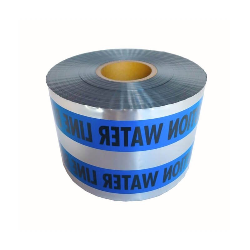 Aluminum foil detection warning tape