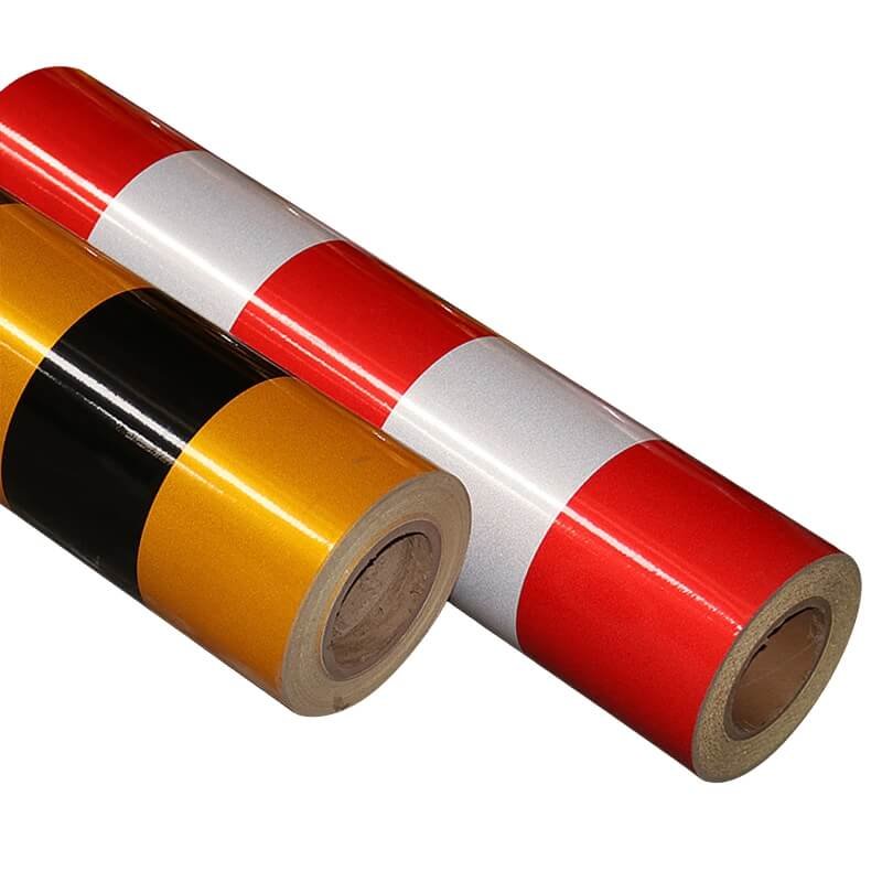 Reflective warning aluminum film